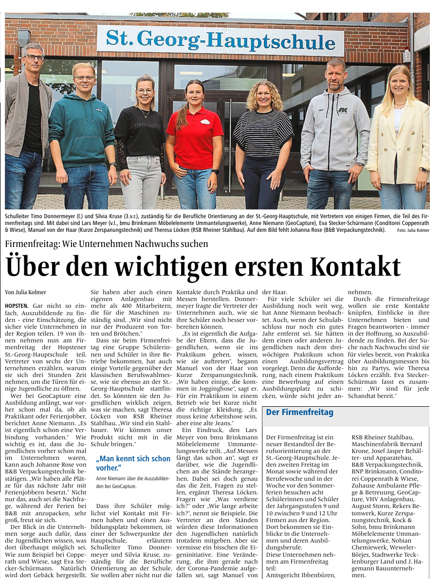 Ibbenbürener Volkszeitung 09.10.2026 -Julia Kolmer (Autorin)ivz.medien GmbH  Co. KG  alle Rechte vorbehalten