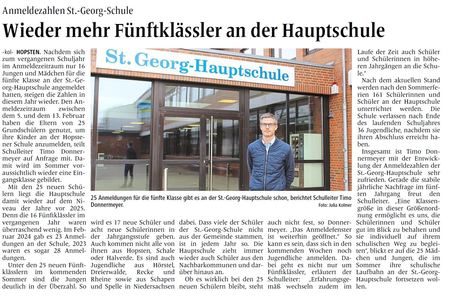 Ibbenburener Volkszeitung 16.03.2026   Julia Kolmer AutorinCivz.medien GmbH  Co. KG  alle Rechte vorbehalten