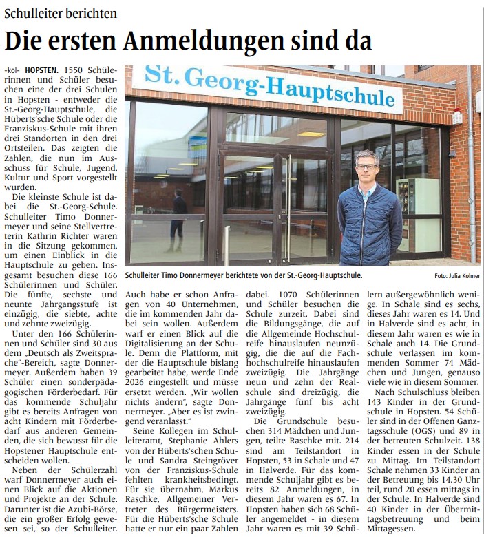 Ibbenburener Volkszeitung 22.11.2025   Julia Kolmer AutorinCivz.medien GmbH  Co. KG  alle Rechte vorbehalten