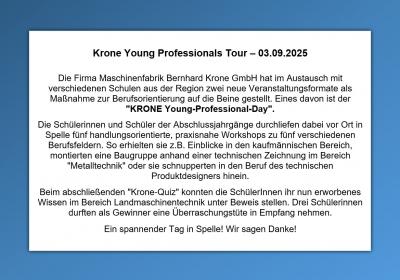 Krone Young Professionals Tour 03.09.25